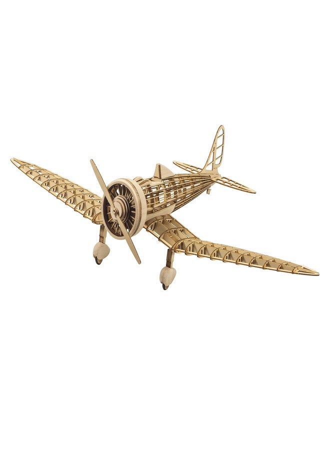 Viloga 3D Wooden Puzzles Airplane 1:31 KA-14 Fighter, Laser-Cut Balsa Wood Airplane Kits to Build for Adults, Perfect Static Model Airplane Puzzles for Men Christmas Gift - Image 1